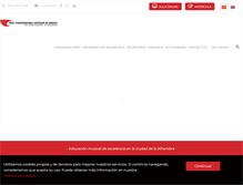 Tablet Screenshot of conservatoriosuperiorgranada.com